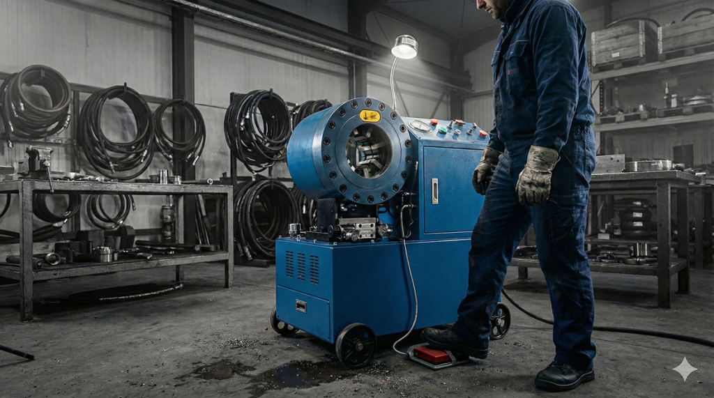 Heavy equipment repair services in 2026 showing excavator maintenance with technician and digital industry trends